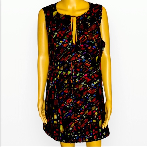 Ted Baker London Sleeveless Multicolor Dress 8 - Picture 2 of 15
